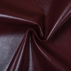 Ткань Дерматин (Кожзам) для мебели, цвет Бордовый (на отрез)  в Чистополье