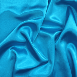 *Ткань Атлас-сатин, цвет Голубой (на отрез)  в Чистополье