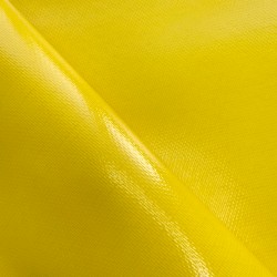 Ткань ПВХ 600 гр/м2 плотная, Жёлтый (Ширина 150см), на отрез  в Чистополье