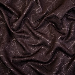 Ткань Блэкаут для штор &quot;Ледовое тиснение цвет Темно-Коричневый&quot; (на отрез)  в Чистополье