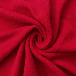 Флис Односторонний 130 гр/м2, цвет Красный (на отрез)  в Чистополье