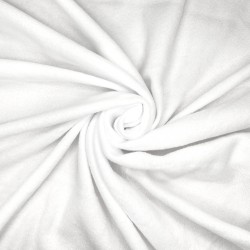 Флис Односторонний 130 гр/м2, цвет Белый (на отрез)  в Чистополье