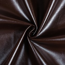Ткань Дерматин (Кожзам) для мебели, цвет Темно-Коричневый (на отрез)  в Чистополье