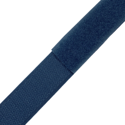 Контактная лента 25мм цвет Синий (велькро-липучка, на отрез)  в Чистополье