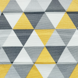 Интерьерная ткань Дак (DUCK), принт &quot;Треугольники&quot; (на отрез)  в Чистополье