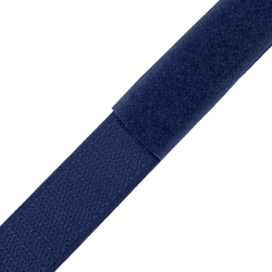 Контактная лента 25мм цвет Тёмно-Синий (Велькро-липучка), на отрез  в Чистополье
