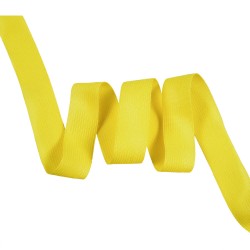 Окантовочная лента-бейка, цвет Жёлтый 22мм (на отрез)  в Чистополье