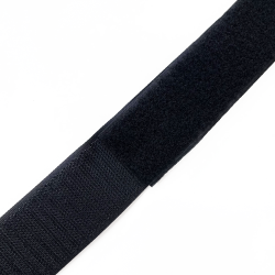 Контактная лента 40мм (38мм) цвет Черный (велькро-липучка, на отрез)  в Чистополье